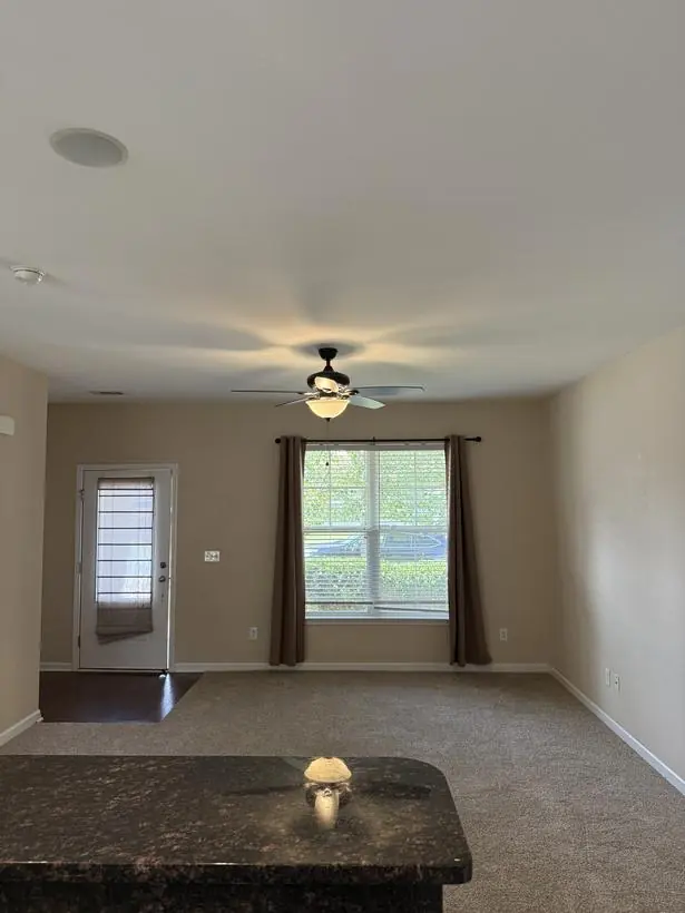 Living, second angle — uniform coverage wall to wall — make-ready turnover by Vibrant Painting, Greenville SC